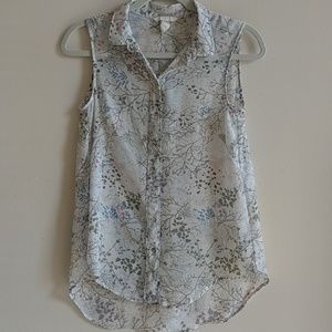 H&M Button Down Tank Top